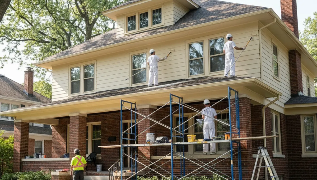 Painting contractor in Oak Park, IL providing professional interior and exterior house painting services