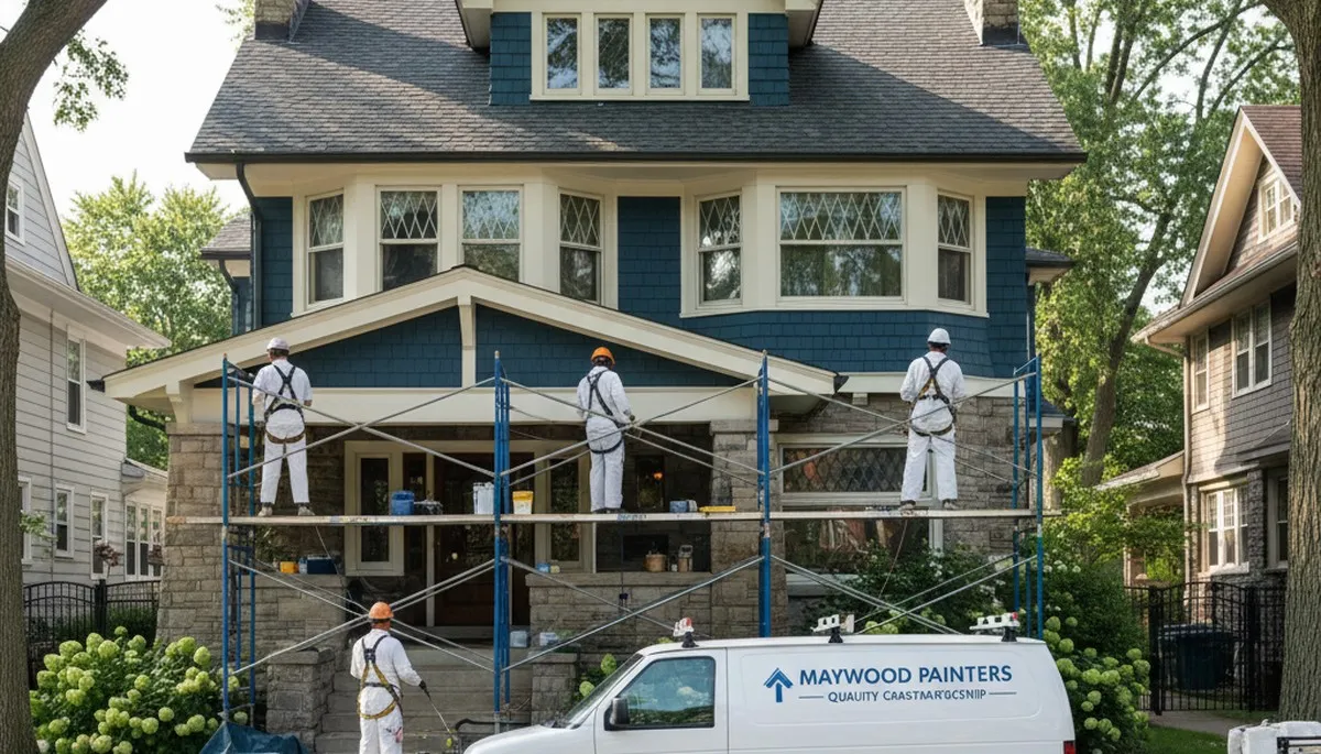 Painting contractor in Oak Park, IL providing professional interior and exterior painting services